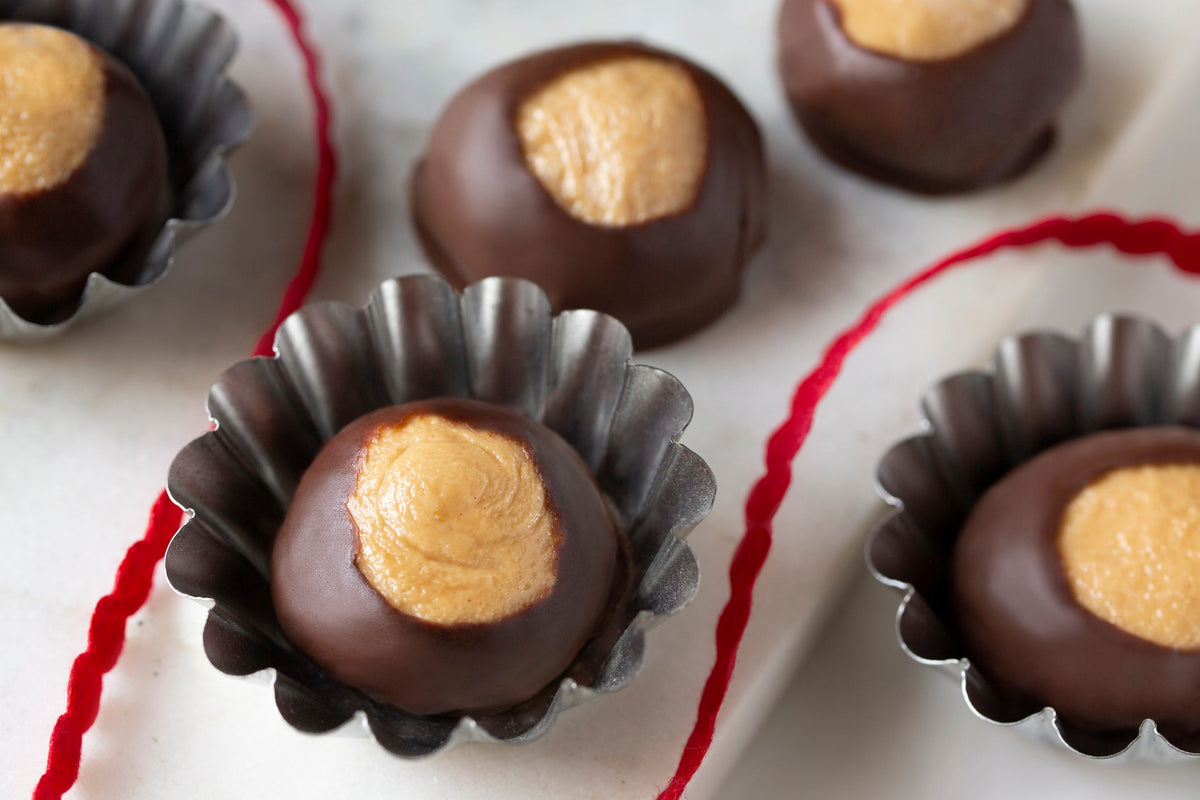 Sweet Delights: Homemade Peanut Butter Buckeyes Recipe for Joyful Baki – Ecolution Cookware