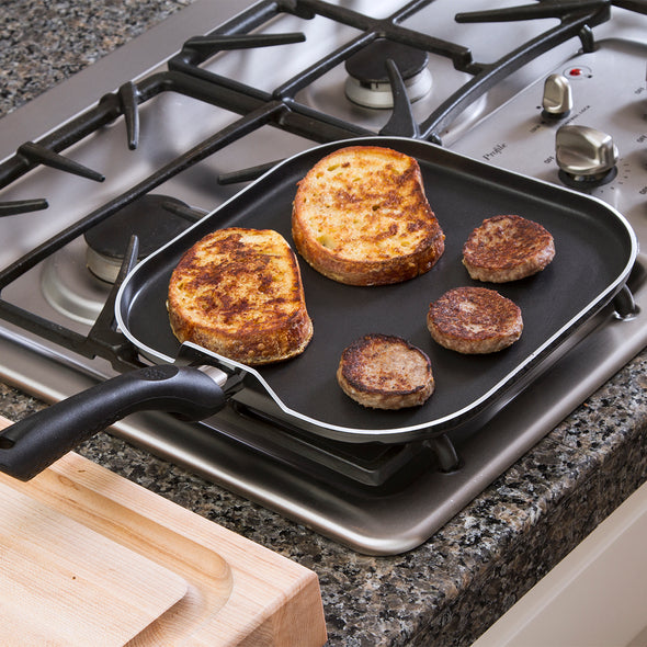 Artistry Non-Stick Griddle Pan, 11 Inch, Black - Ecolution