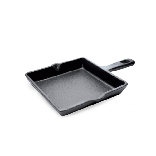 Cast Iron Griddle on white background