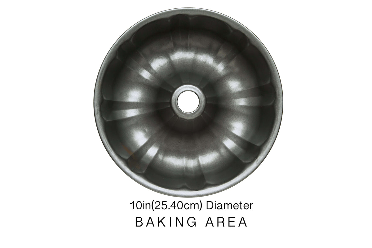Ecolution Bakeins Flip And Slice Fluted Tube Cake Pan, Cake Pans