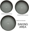 Ecolution Spring form Pans baking area dimensions on white background