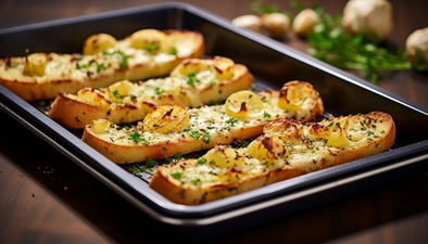 Irresistible Homemade Garlic Bread Recipe- Elevate Your Baking Game with Ecolution Bakeware