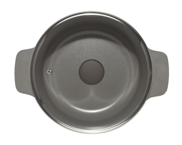Aria Cast Aluminum Dutch Oven with Glass Lid – Charcoal or Cream - 4.3 Qt or 7 Qt - Ecolution
