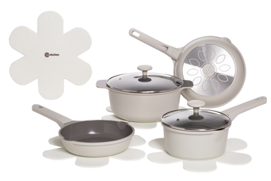 Aria 10-Piece Cast Aluminum Cookware Set - Ecolution