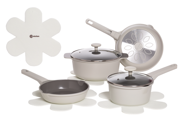 Aria 10-Piece Cast Aluminum Cookware Set - Ecolution