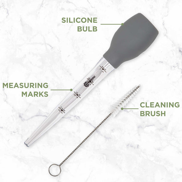 Kitchen Extras 5-Piece Stainless Steel Turkey Tool Set