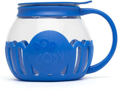 1.5qt Blue Micro-Pop Popcorn Popper on white background