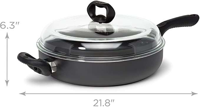 Evolve 11” Chicken Fryer with High Dome Glass Lid – Ecolution Cookware