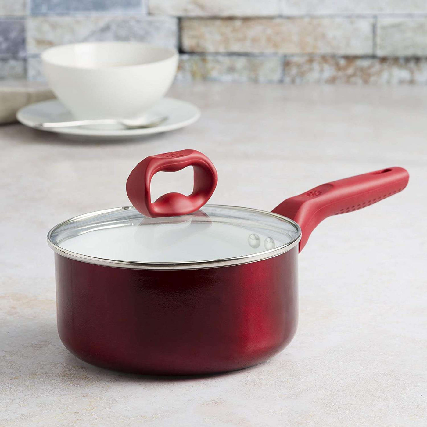 Ecolution Aluminum 8 Bliss Non-Stick Fry Pan - Red
