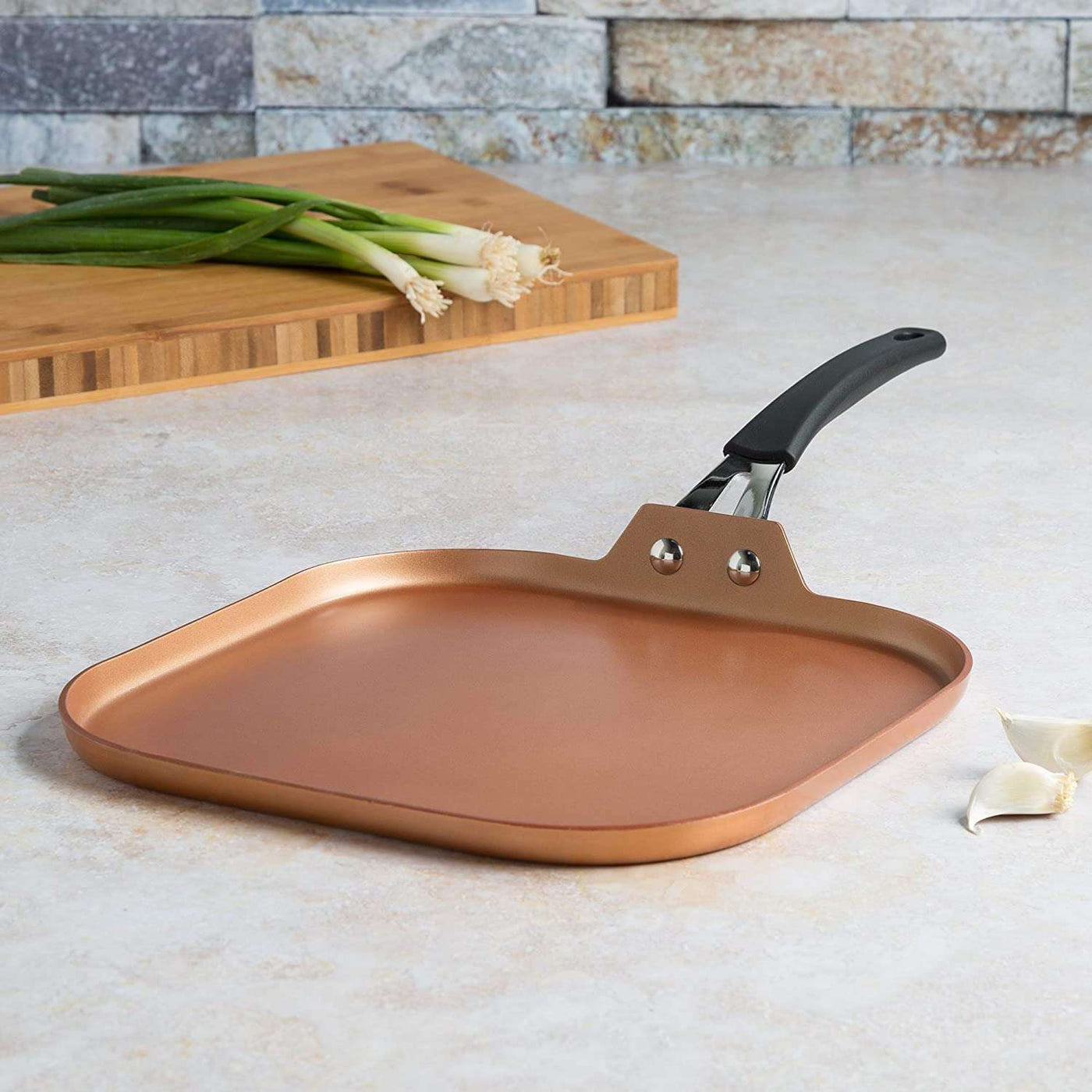 Endure Titanium Guard Non-Stick Griddle Pan, 11 Inch – Ecolution Cookware