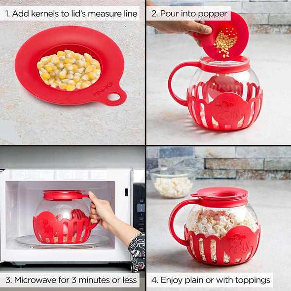 Micro-Pop Popcorn Popper steps to use