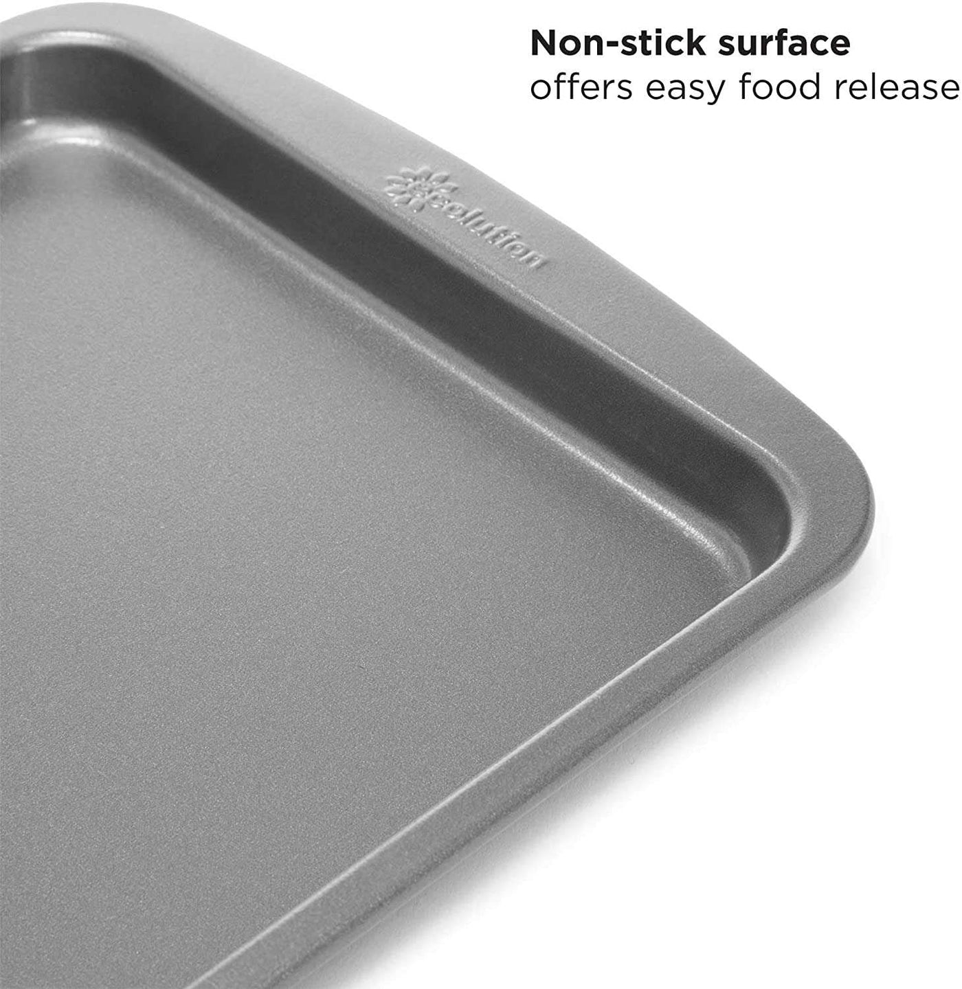 Ecolution Bakeins Large Loaf Pan – PFOA, BPA, and PTFE Free Non-Stick  Coating – Heavy Duty Carbon Steel – Dishwasher Safe – Gray – 9.25” x 5.125”  x