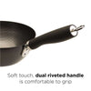 8 Inch Wok handle with feature on white background