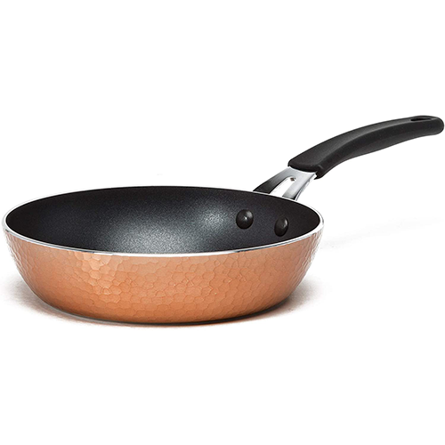 Large Hammered Copper Frying Pan for Sale
