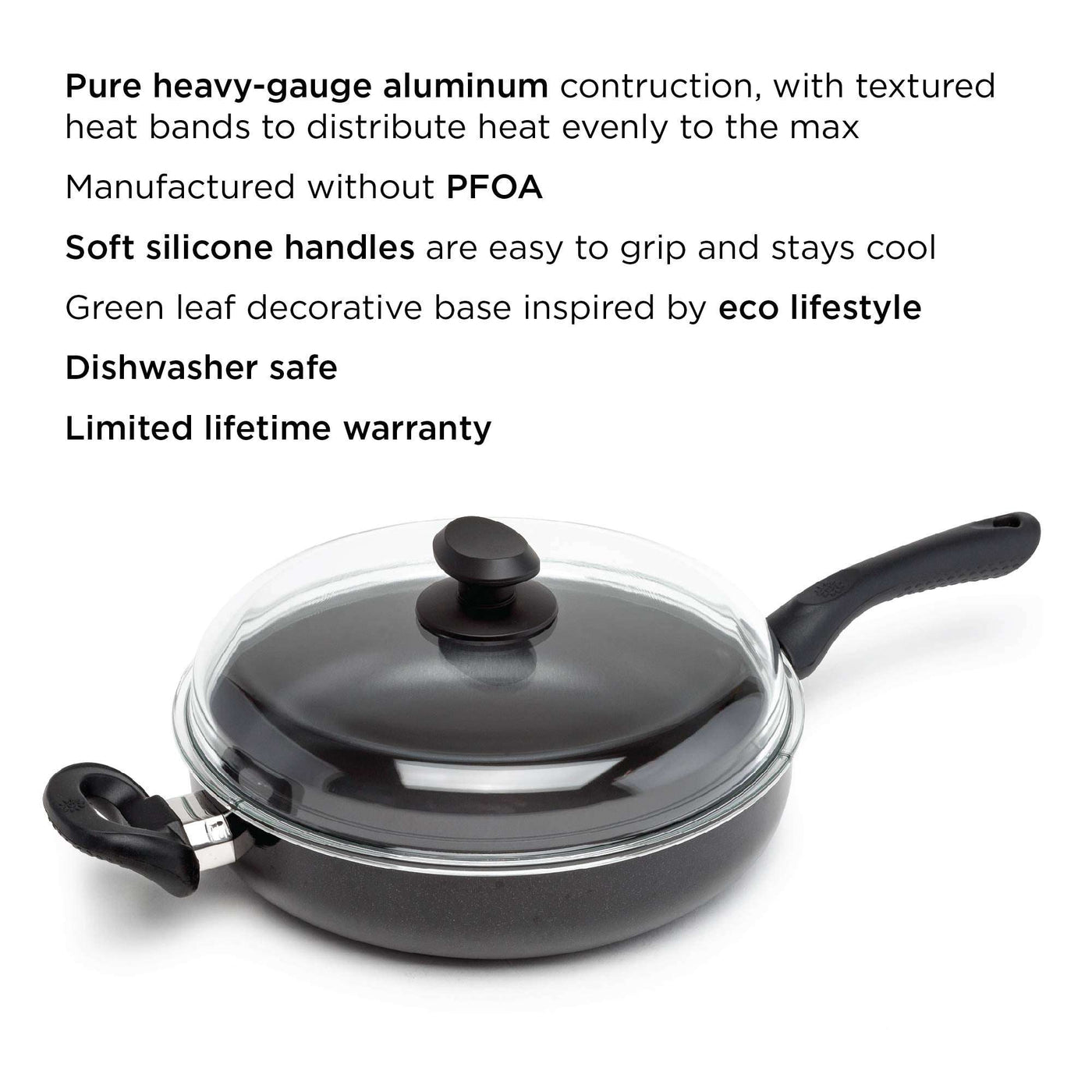 Ecolution Artistry 8 In. Black Aluminum Non-Stick Fry Pan - Foley Hardware