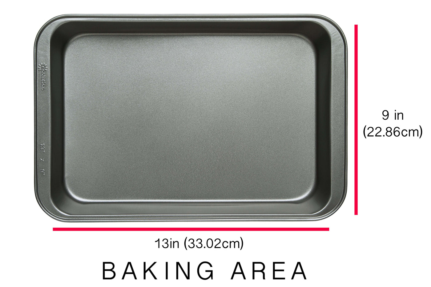 Ecolution Bakeins Large Loaf Pan - PFOA BPA and PTFE Free Non-Stick Coating - Heavy Duty Carbon Steel - Dishwasher Safe - Gray