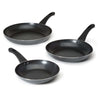 Elements 3 Piece Fry Pan Set on white background