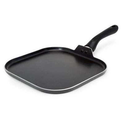 Black Evolve Non-Stick Griddle Pan on white background