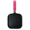 Pink griddle on white background