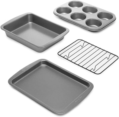 Ecolution Bakeins Flip And Slice Fluted Tube Cake Pan, Cake Pans