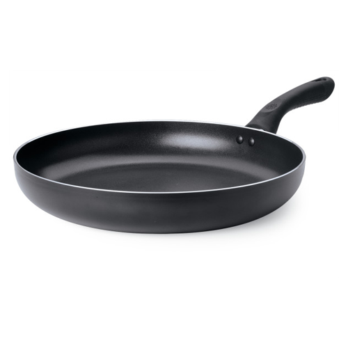 Cook N Home Marble Nonstick Cookware Saute, 12 Fry Pan with Lid, Black