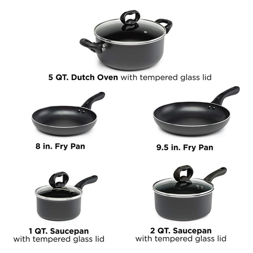 Evolve Non Stick Cookware Set, 8 Piece – Ecolution Cookware