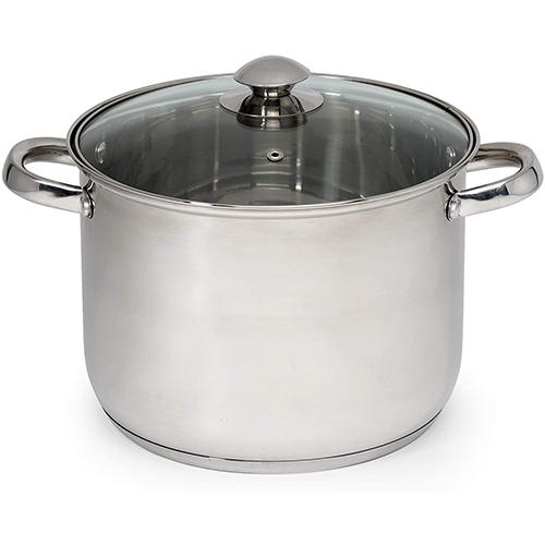 8 Qt Stainless Steel Stock Pot w/Cover : Home & Kitchen 