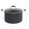Symphony Stock Pot with dimensions on white background