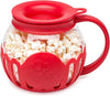 Small 1.5qt Red Micro-Pop Popcorn Popper on white background
