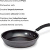 Symphony Forged Non-Stick Fry Pan with features on white background